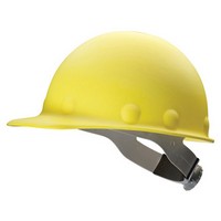 Honeywell P2ARW02A1000 Fibre-Metal Yellow Roughneck P2A Series Class C And G ANSI Type 1 Fiberglass Hard hat With Ratchet Suspension